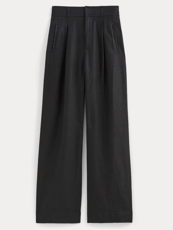 Everlane Pants - Everlane The Linen Way-High Drape Pant Black 100% European Flax Linen Size 0